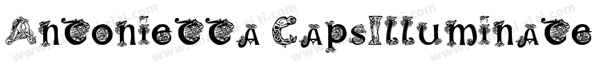 Antonietta CapsIlluminated字体转换